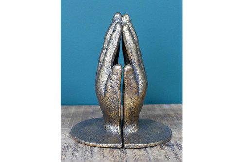 Gold hands book ends pair - gold,