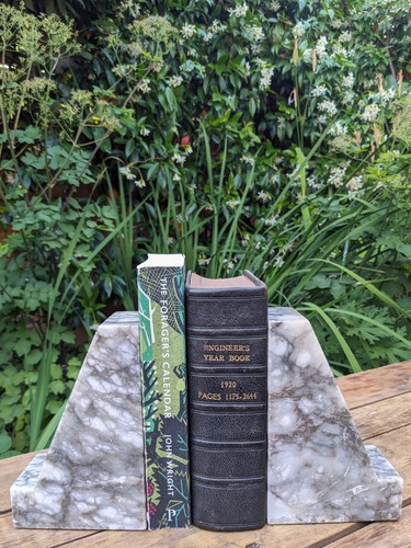 Vintage marble bookends art - vintage,