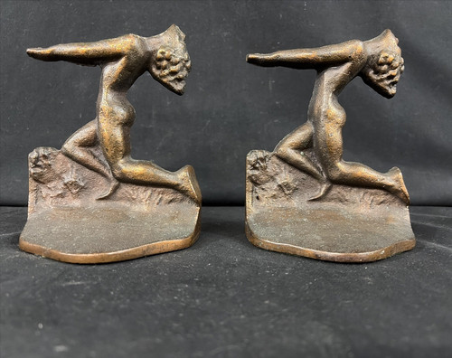 Vintage book ends art - book,