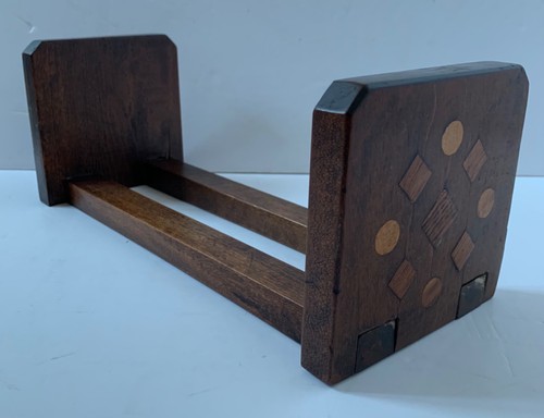 Vintage art deco wooden book - wooden,
