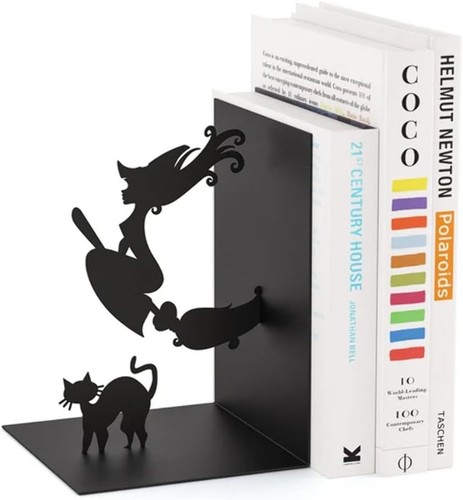 Bookend black metal - black, duty