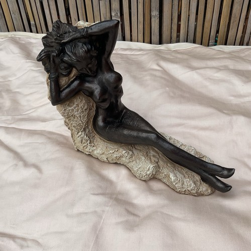 Art deco style bronze lady - art,