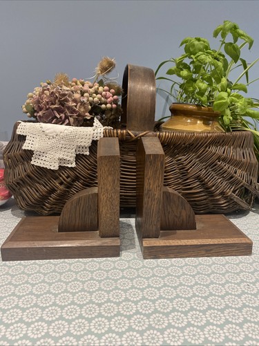 Pair vintage wooden - of,
