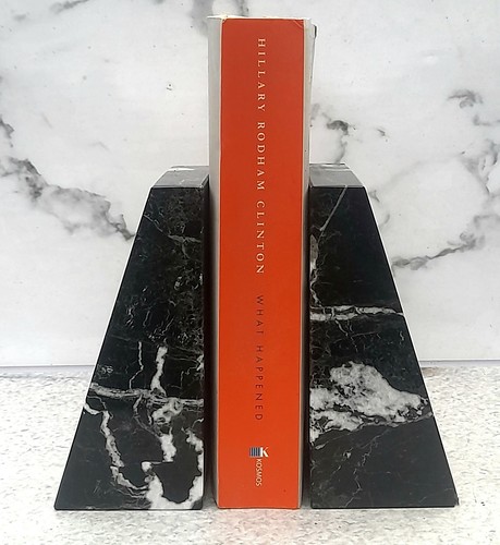 Pair vintage marble book - vintage,