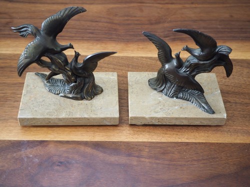French art deco book ends - french,