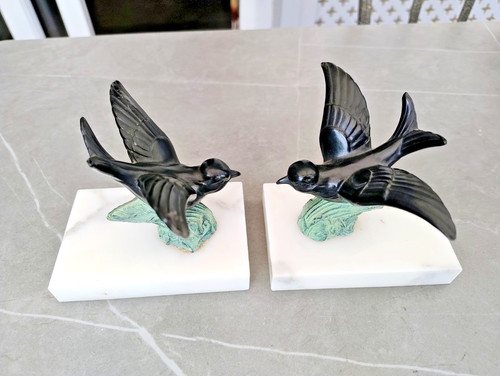 French art deco cold painted - french,