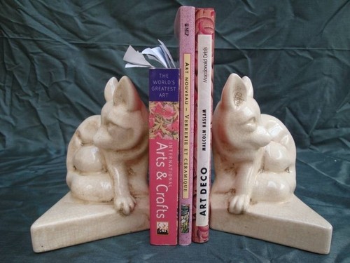Bookends fox wildlife art - bookends,