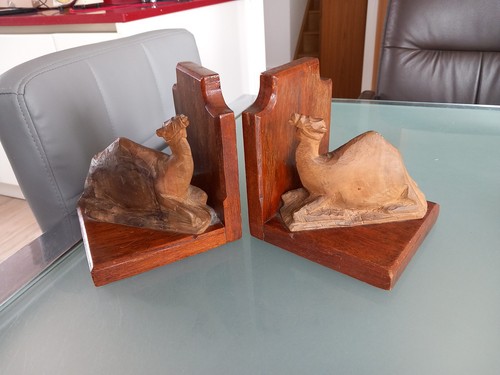 Vintage art deco pair oak - vintage,