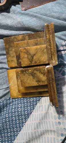 Pair vintage genuine alabaster - vintage,