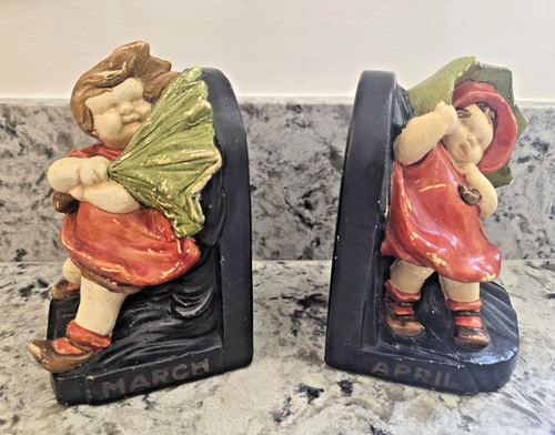 Pair art deco bretby - art,