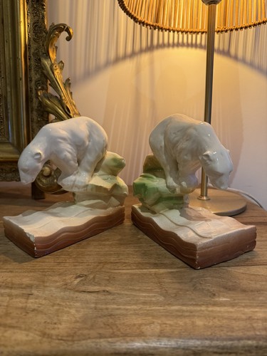 Pair bookends bears - bears, art